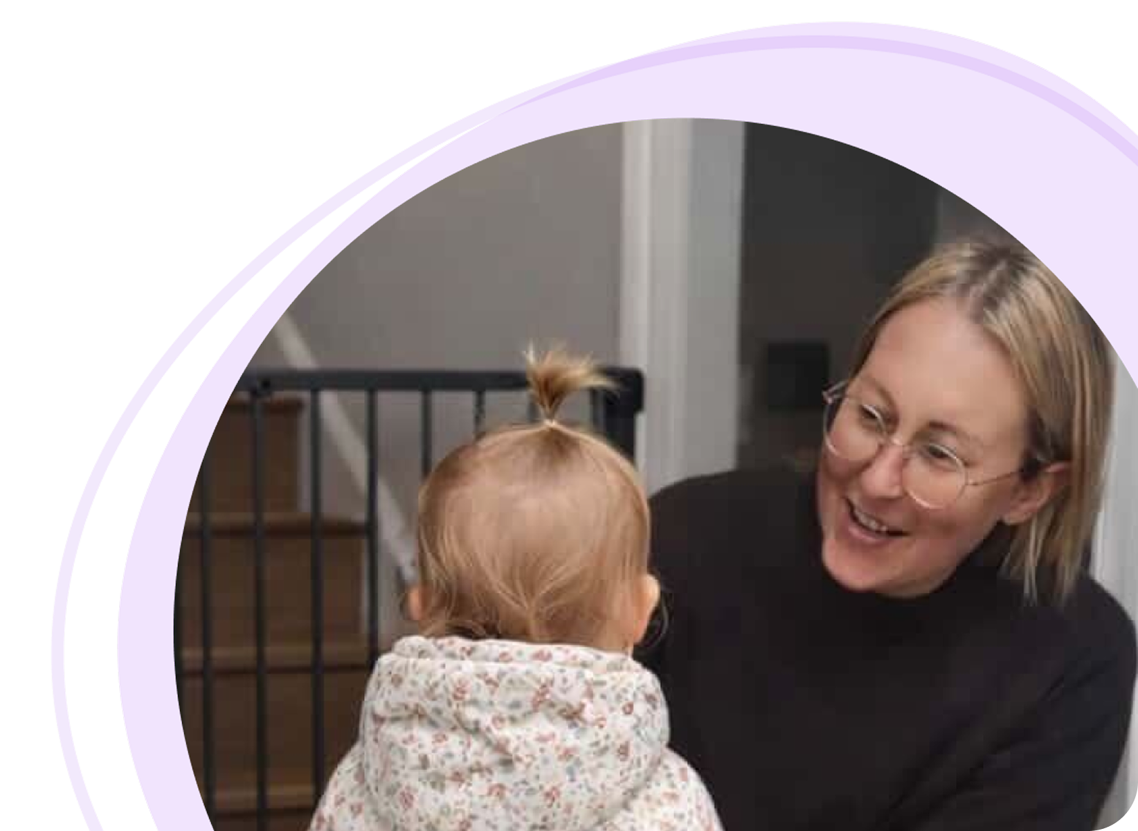 Childminder caring for children